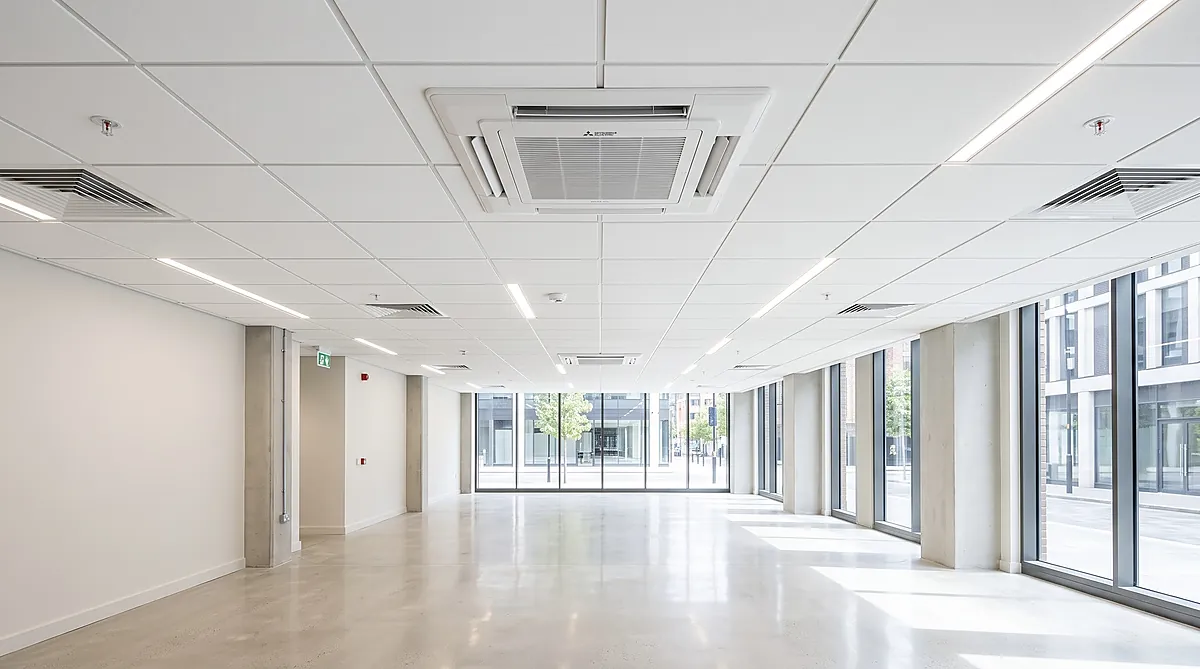 Ceiling Cassette AC unit for open-plan kitchens and commercial spaces