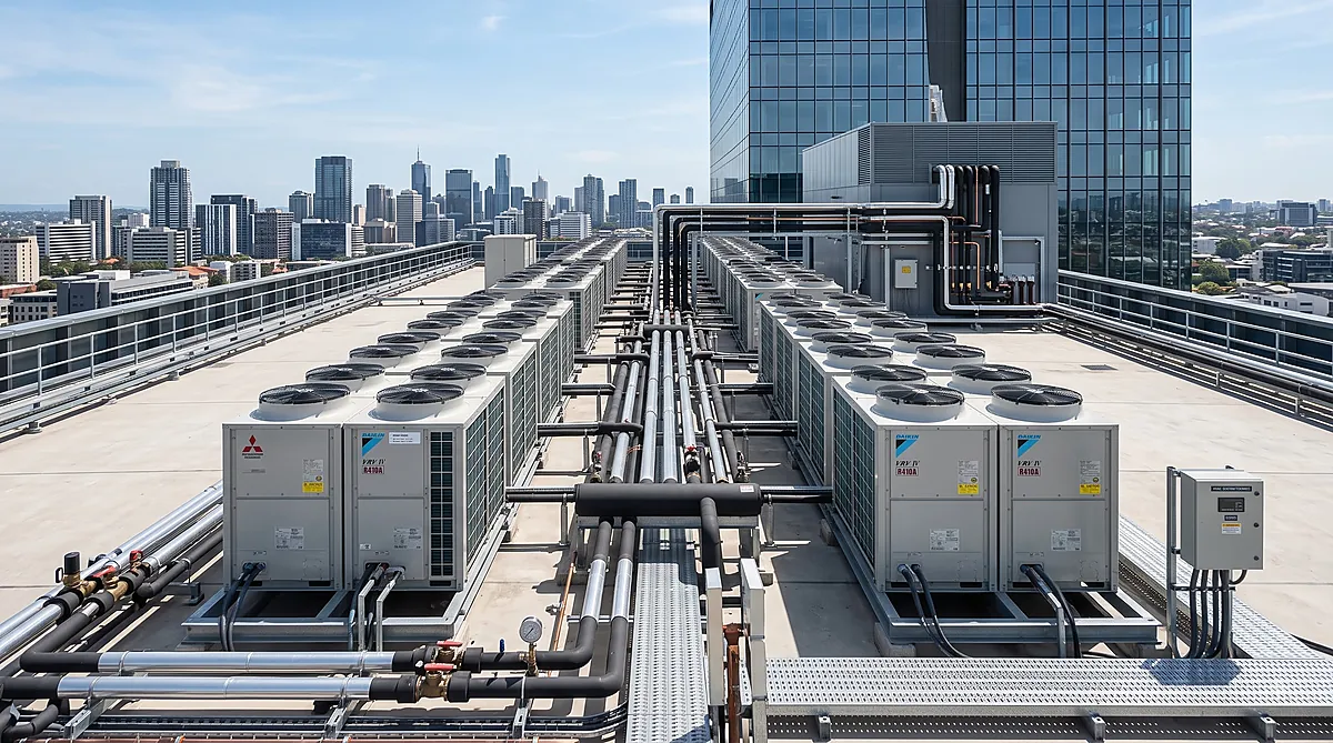 Commercial VRF and VRV multi-split heat recovery condensing units