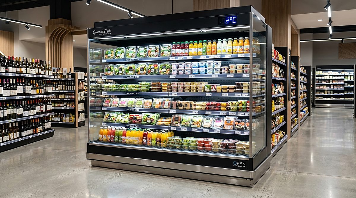 Commercial Multideck Open Display Chiller and Freezer Unit